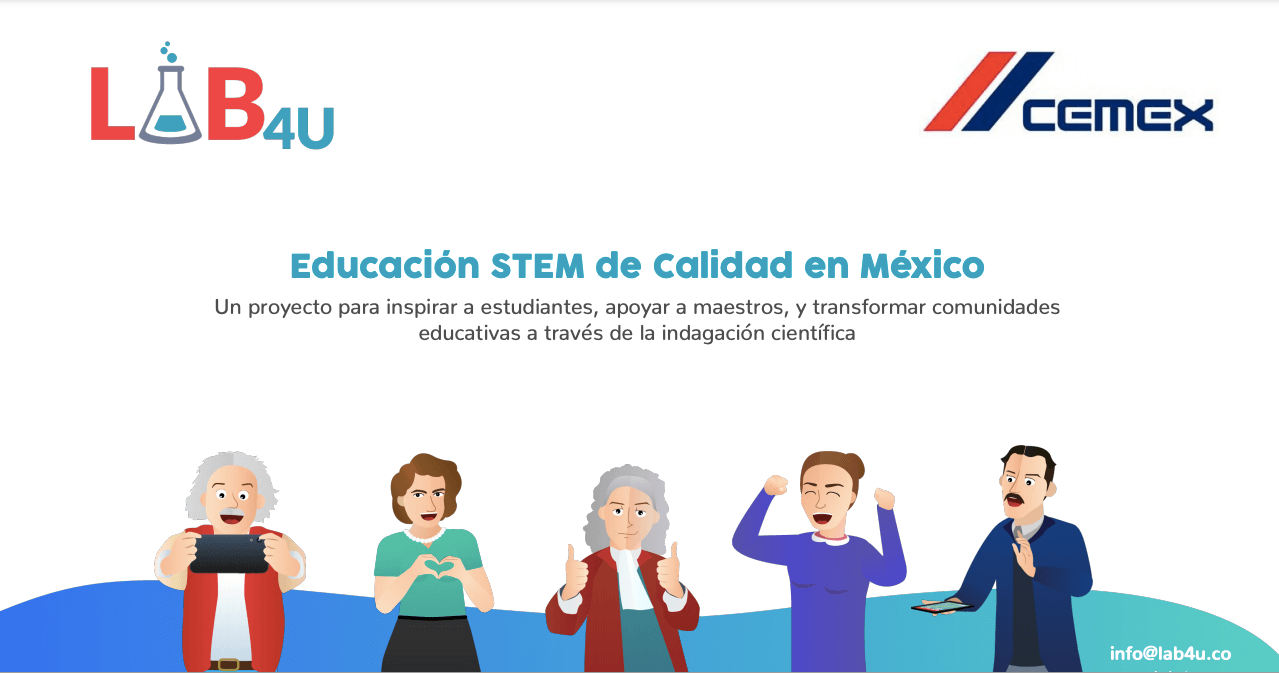 CEMEX y Lab4U,  Juntos por el desarrollo de habilidades del Siglo XXI en etapa temprana de estudiantes en Monterrey, México